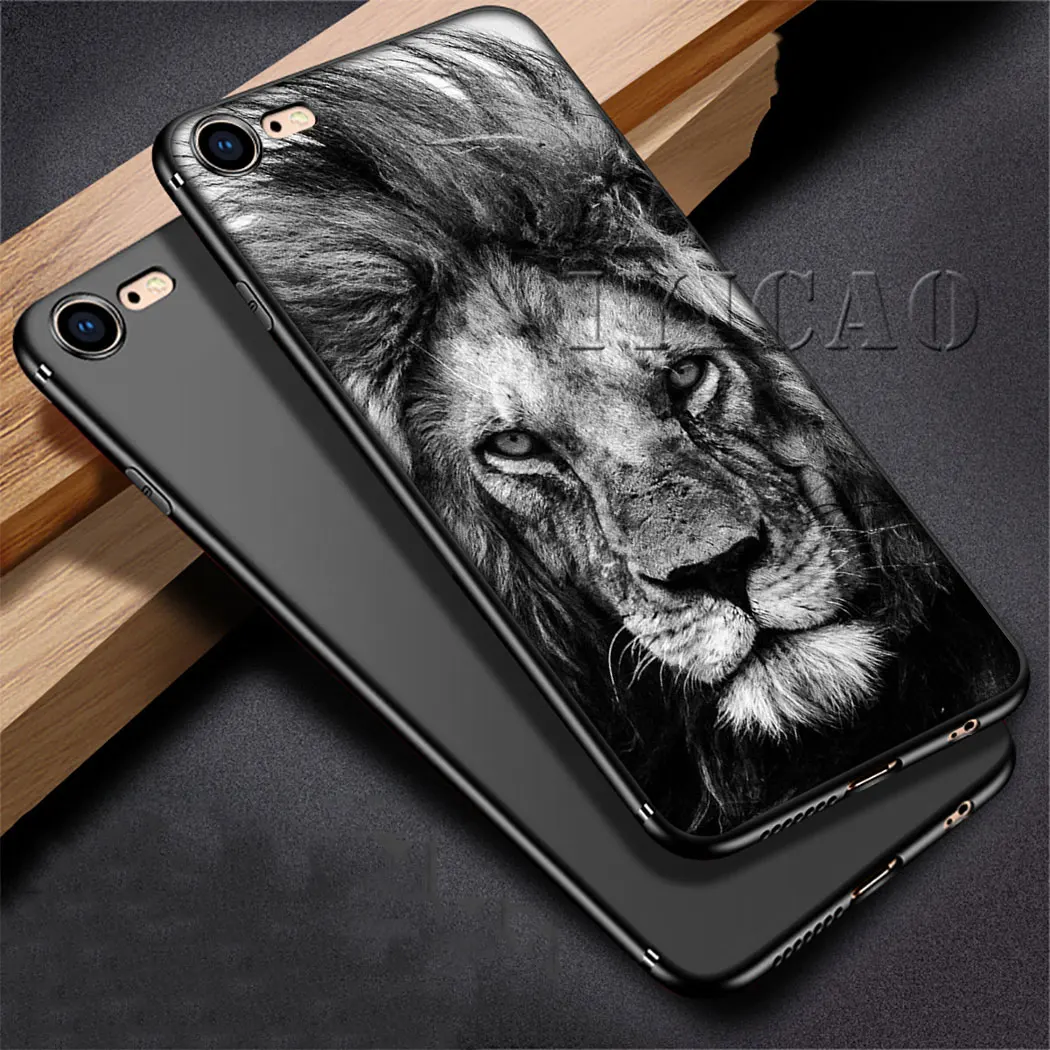 IYICAO Lion Alpha Мужской мягкий силиконовый чехол для iPhone 5 5S SE 10 X XS XR Max 6 6s 7 8 Plus 11 pro