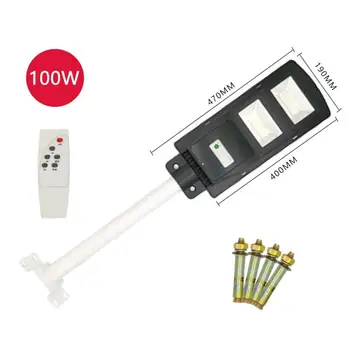 

50/100/150W Waterproof Solar Motion Sensor LED Light Remote Control Wall Lamp