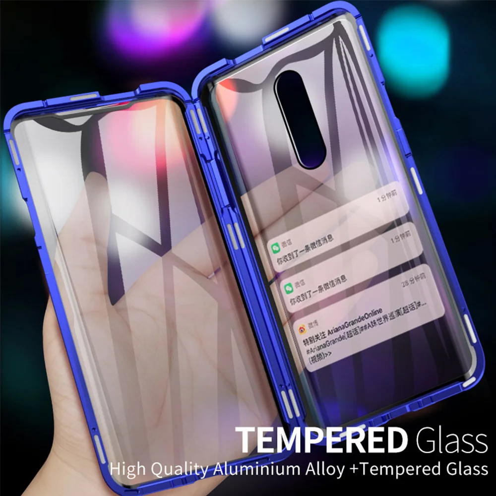 Чехол Luphie с полным покрытием для Oneplus 7 Pro, Магнитный чехол для One Plus 7 Pro, чехол спереди+ сзади 9 h, чехол из закаленного стекла для телефона
