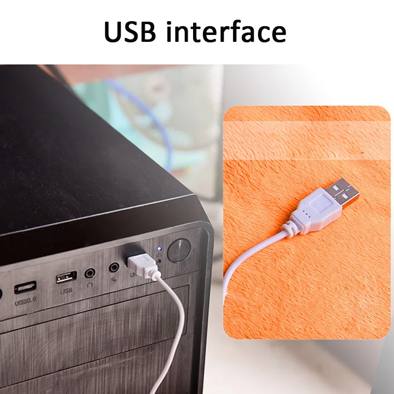 Электрическая грелка для ног, для дома, офиса, 55 градусов, USB грелка, зимние тапки с подогревом, для мужчин и женщин, коврик для ног