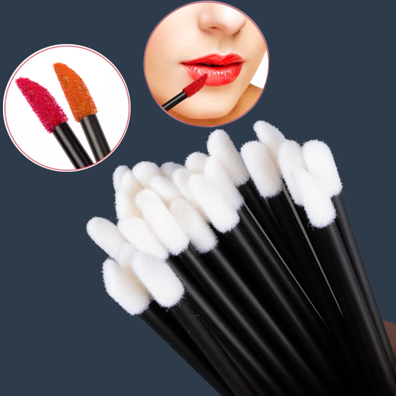 Permanent Makeup Lip Brush Disposable Eyelash Makeups Brushes Lash Extension Mascara Applicator Lipstick Wands Set Cosmetic Tool custom custom cardboard lip gloss eyelash lash display stand counter retail shop paper makeup lipstick cosmetic display stand