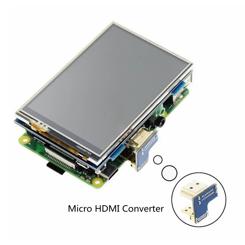 Конвертер HDMI в Micro 1080P адаптер для Raspberry Pi 3/4 5 дюймов разъем ЖК дисплея с сенсорным