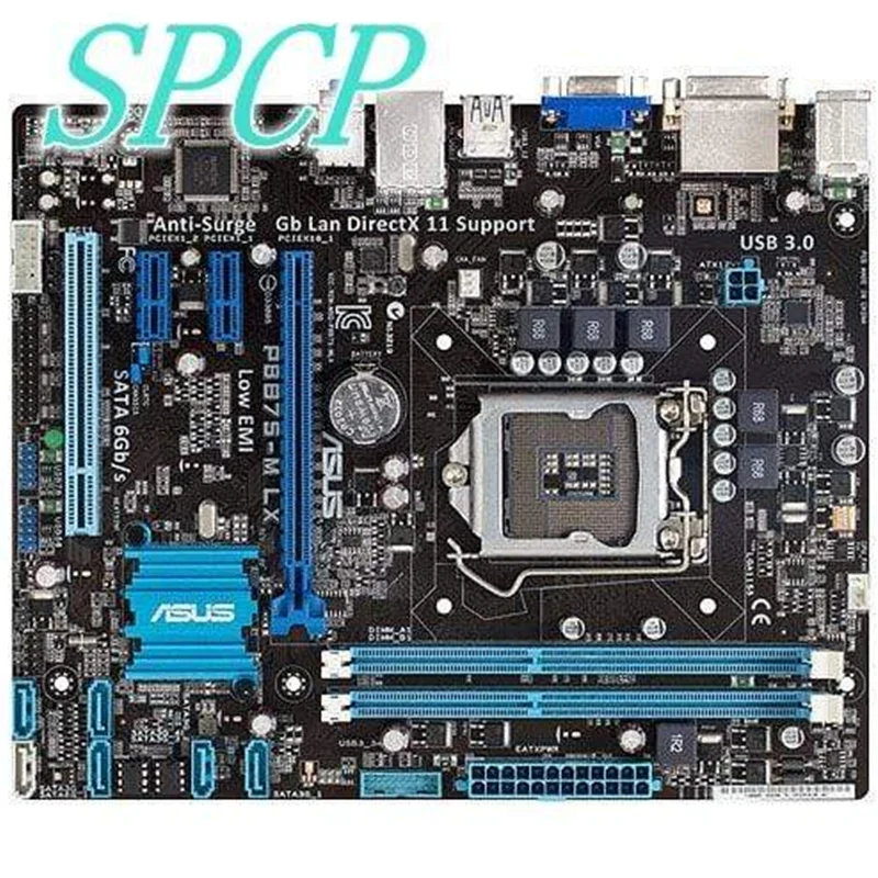 Материнская плата ASUS P8B75-M LX B75 1155 socket micro-ATX USB DDR3 VGA DVI PCI | Компьютеры и офис