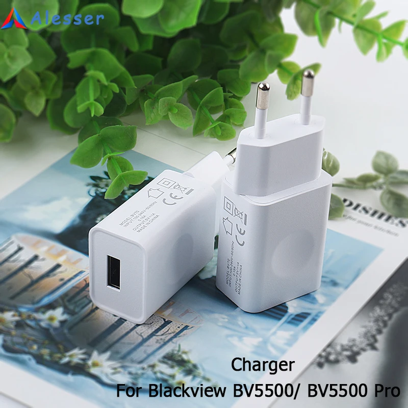Alesser для Blackview BV5500 быстрое зарядное устройство адаптер ЕС USB вилка зарядная головка Замена для Blackview BV5500 Pro зарядная головка