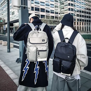 

Men's Fashion Sports Computer Bag Lightweight Luminous Travel Backpack Large Capacity Waterproof Oxford Backpack