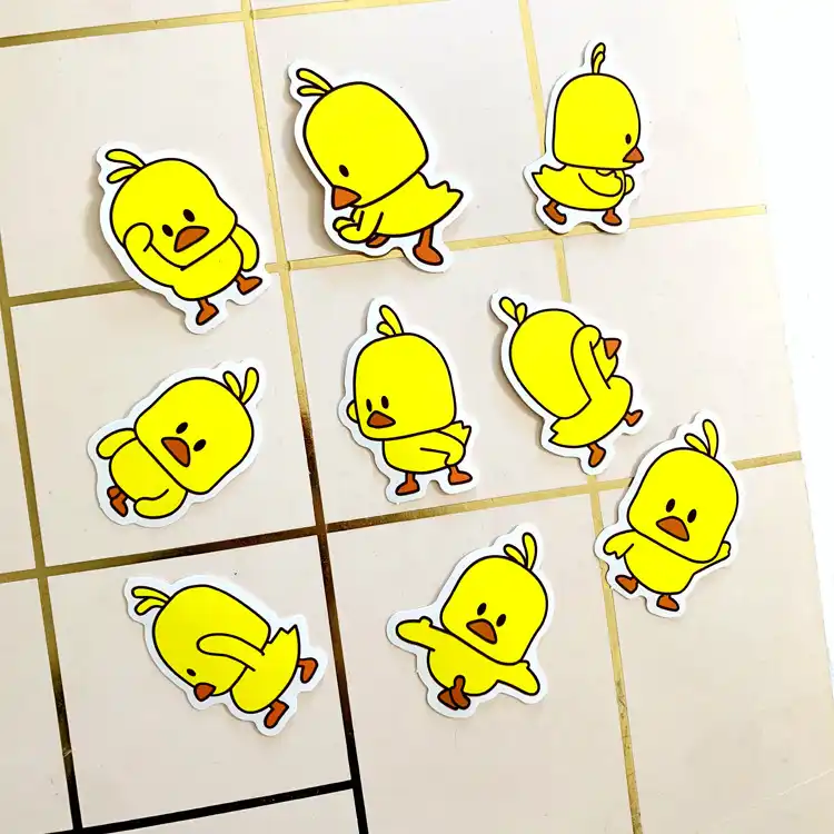 30 шт./лот Милая Желтая утка Мини-Наклейка украшения DIY альбом дневник Скрапбукинг этикетка кавайная наклейка