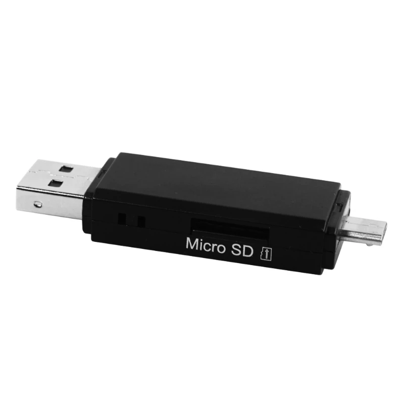 

Micro USB OTG To USB 2.0 Adapter SD Micro SD Card Reader For PC Cellphone Tablet
