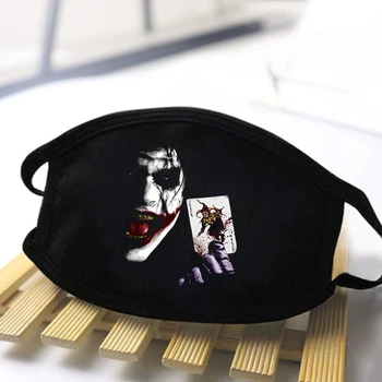 

Male/Female Masks Joker Breathable Masks Dustproof Anti Haze Mens/Women Reusable Skin-friendly Antibacterial Washable Black Mask
