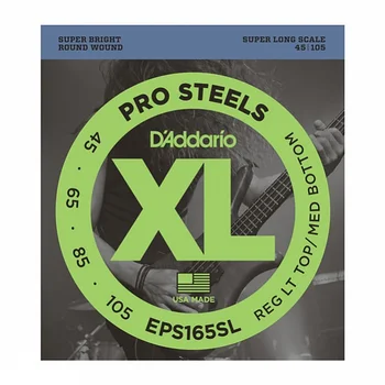 

Eps165sl prosteels string kit for bass guitar, custom light, 45-105, super long scale, d'Addario