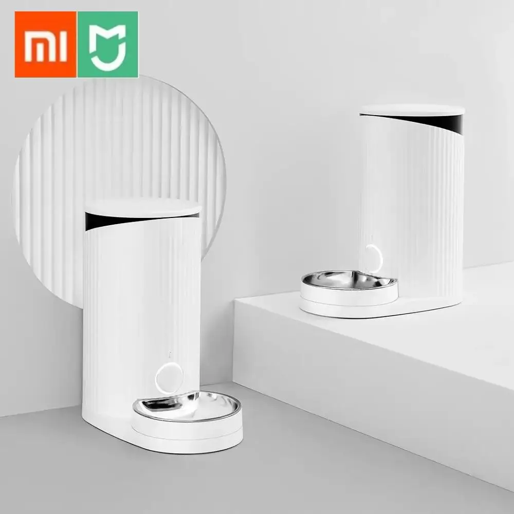 Xiaomi FURRYTAIL Pet Smart Feeder автоматическая подача анти-засорение приложение дистанционное управление тройное сохранение для домашних животных