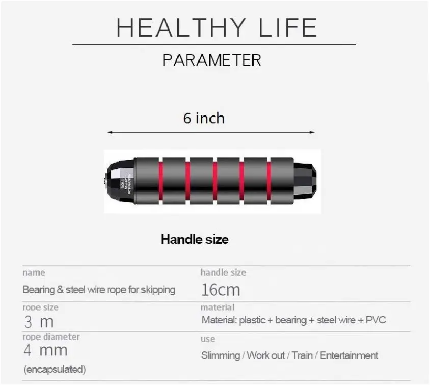Скакалка для занятия спортом дома, Скакалка для фитнеса Сталь проволочного каната, оборудование для снижения веса тренировка оборудования