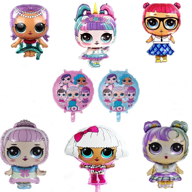 

1 Piece Large Surprise Doll Shape Foil Balloons Birthday Party Decorations Kids Baby Shower Girl Globos