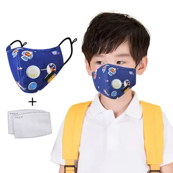 

1Pcs Children mascaras Cartoon Washable Breathable Cotton Outdoor Haze Dustproof Mouth Cover Wind and dust Toiletry Kits