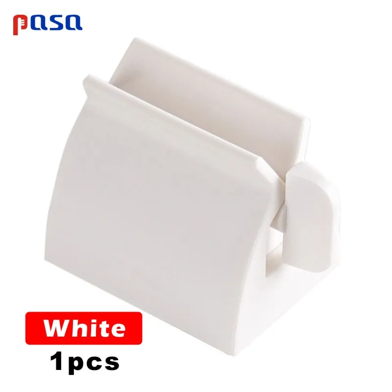 100T White 1pc Hands Free Автоматический соковыжималка зубная паста труба прокатки выдавливать настенное крепление аксессуары зубная щетка для ванной комнаты наборы - Цвет: 100T White 1pc