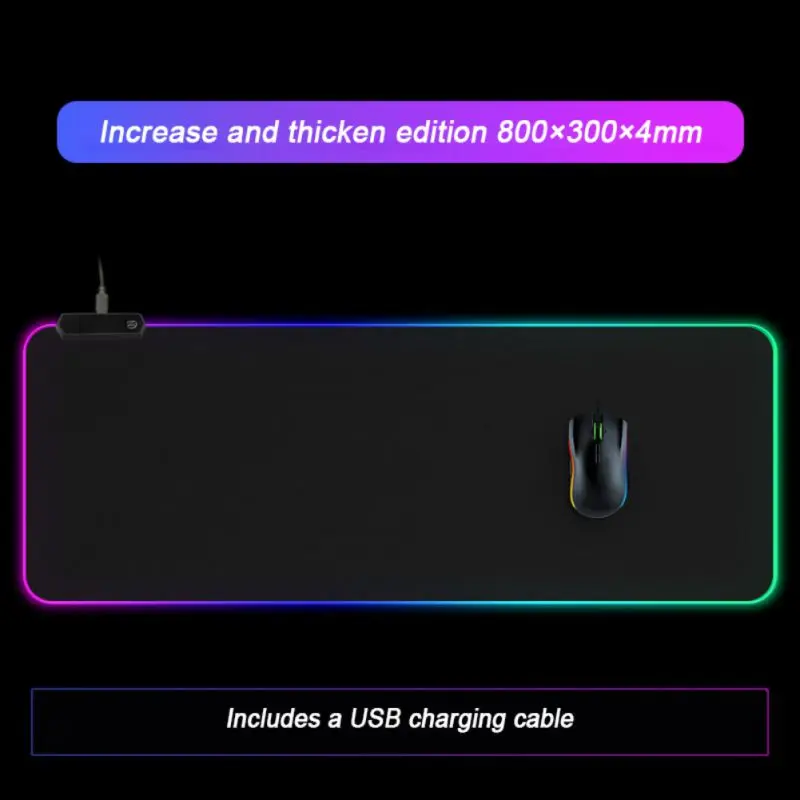 Magic Light Pad два типа коврик для мыши RGB Коврик для компьютерной мыши Расширенный игровой коврик для мыши геймер Коврик для мыши Нескользящий Резиновый Коврик