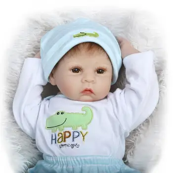 

Bebe reborn boy doll soft silicone reborn baby dolls 22inch original NPK Doll boneca reborn toys gift