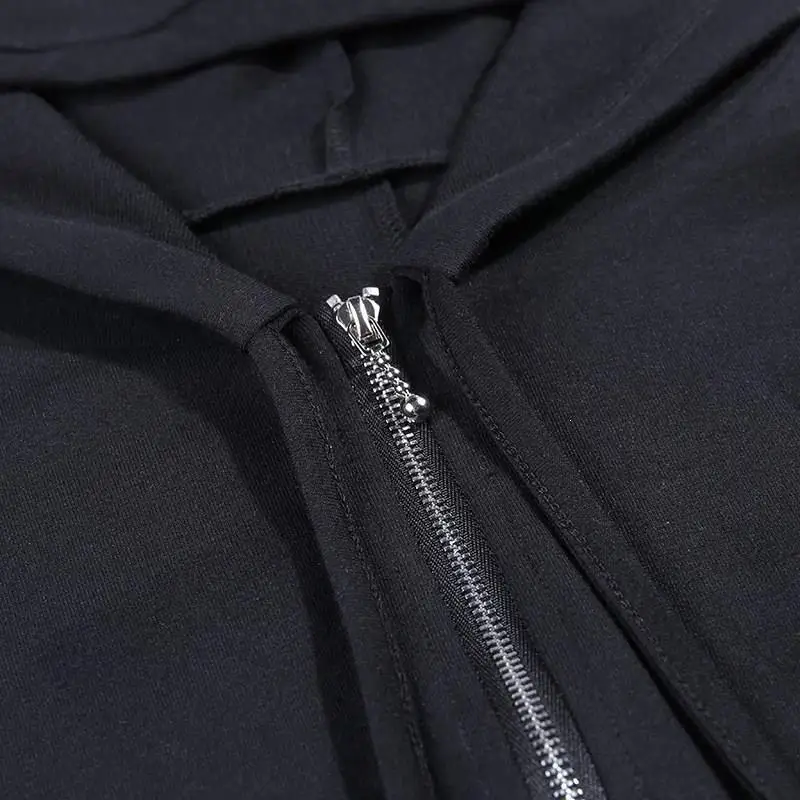 New Solid Color Zipper Hooded Jumpsuit Casual Autumn And Winter Combinaison Short Femme Jumpsuit Overalls