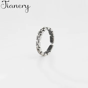 

JIANERY Bohemian 925 Sterling Silver Simple Thin Rings For Women Men Engagement Rings Girls Party Gifts Anillos 2019