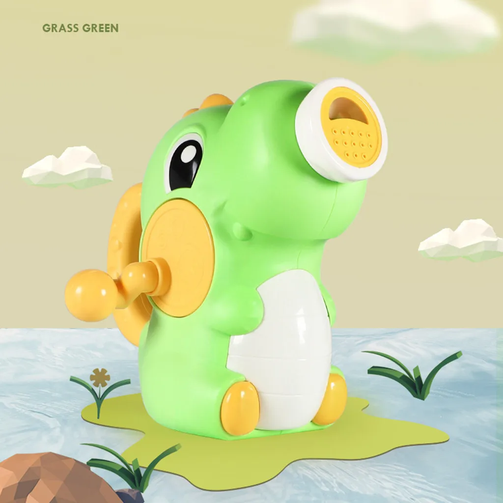 Water Squirt Baby Bath Toy Manual Shower Dinosaur Spray Water Pump Bathroom Bathtub Toys for Kids Toddlers 1~3 Year Old #C