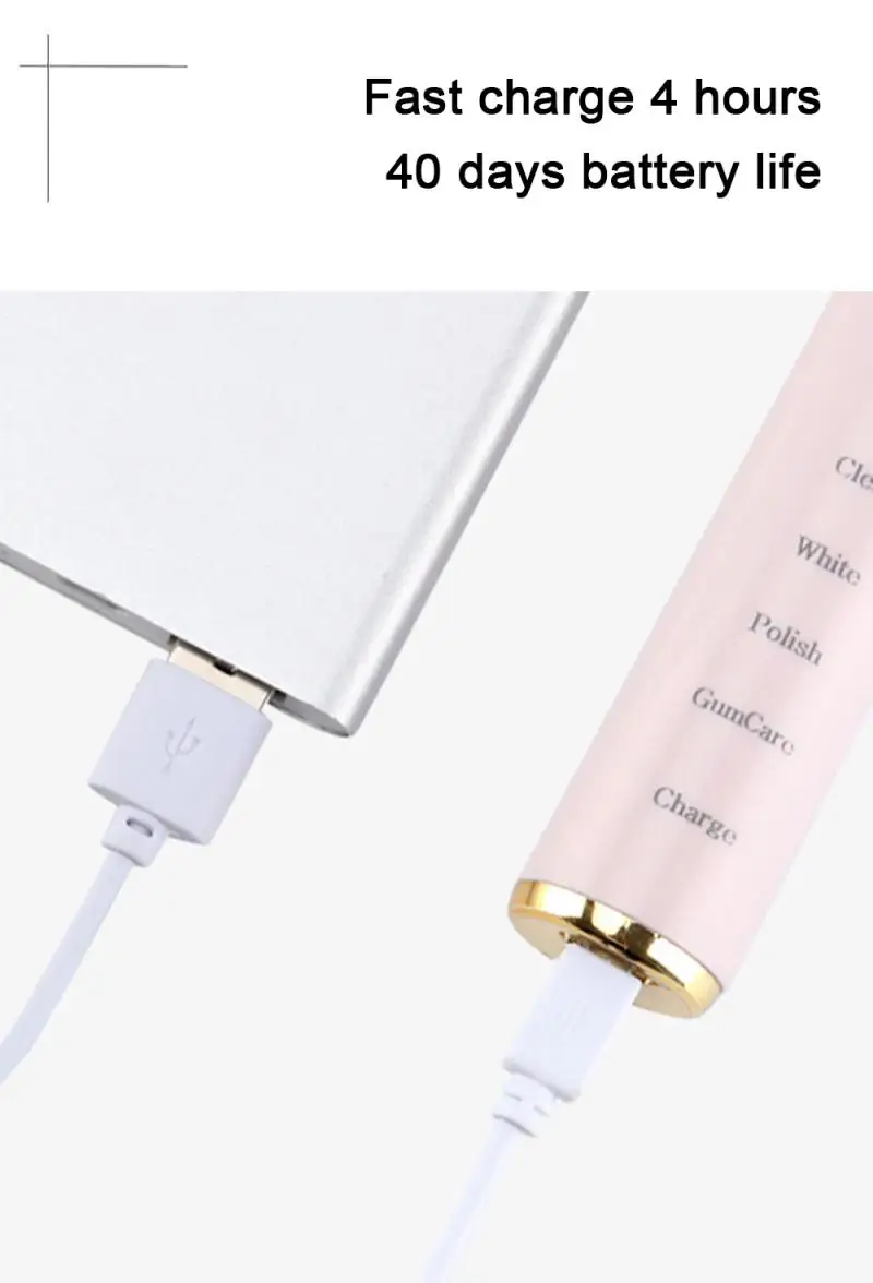 Whitening Electric Toothbrush Set Professional USB Toothbrush Efficient Ultrasonic Toothbrush 5 Mode Electric Toothbrush Whitening Electric Toothbrush Set Professional USB Toothbrush Efficient Ultrasonic Toothbrush 5 Mode Electric Toothbrush