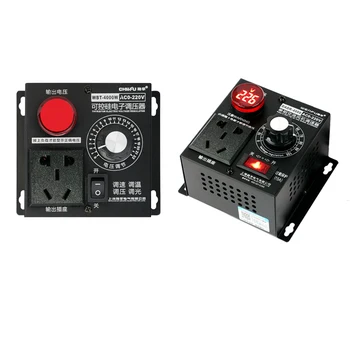 

Single-phase 220V Communication Electric Machinery Governor 4kw Fans Fan Adjust Speed Switch Thermostat Dimming Bring Voltmeter