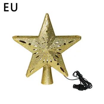 

Star Shape Projection Lamp Christmas Tree Decoration Snowflake Projector Night Light LED Tree Top Light Pendant Holiday Lighting