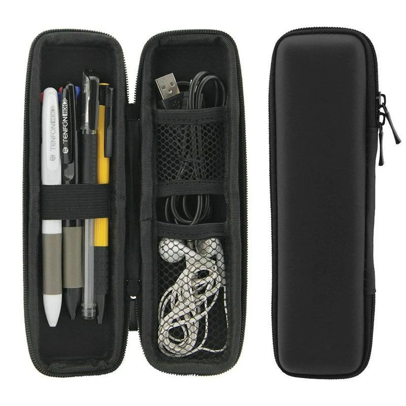 

EVA Multifunction Pencil Box Hard Shell Easy Carry Pencil Case 2020 New Black Zipper Pencilcase For Student School Stationery