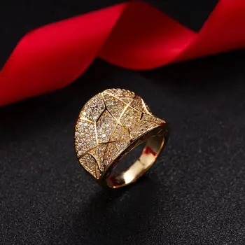 

Fashion style full micro-inlaid zircon ring creative personality female ring wholesale DZ 4