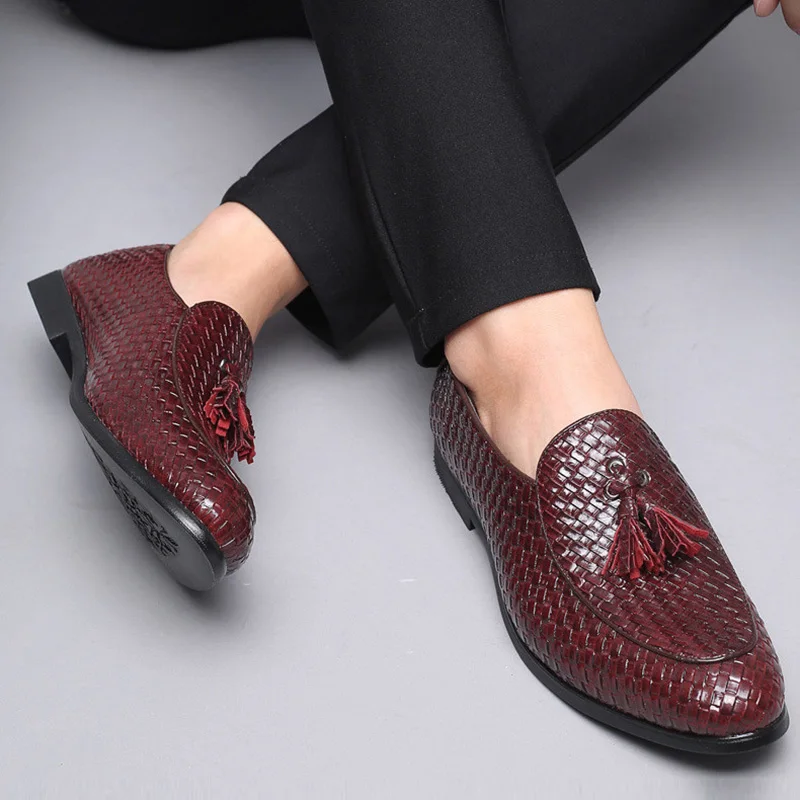 woven moccasins mens
