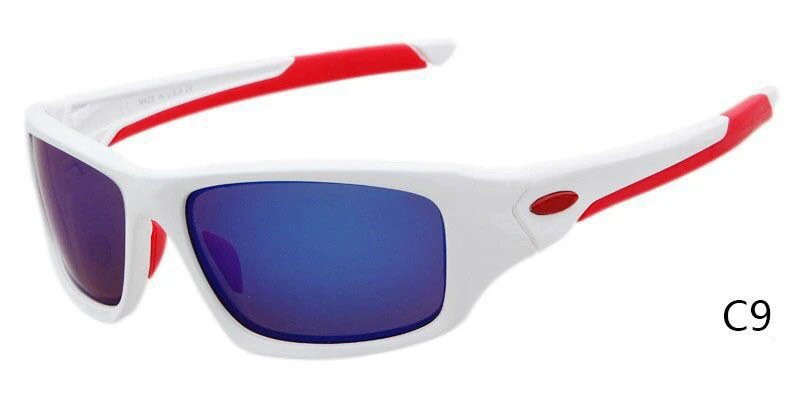 Уличные спортивные очки мужские солнцезащитные очки модные ультрафиолет O Солнцезащитные очки люксовый бренд UV400 - Цвет линз: C9
