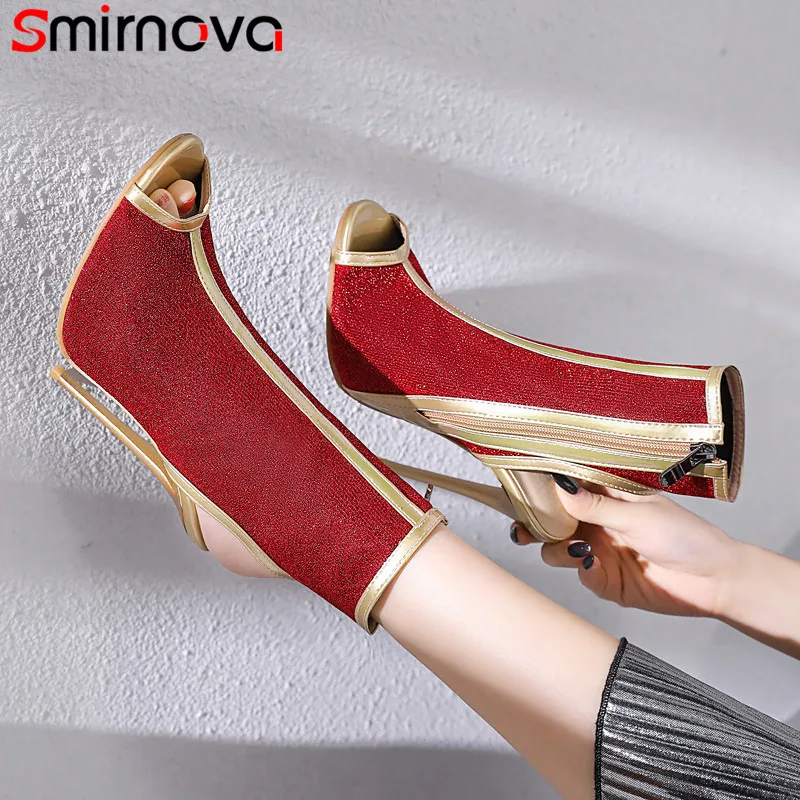 Smirnova/2020 г. Горячая Распродажа новые женские босоножки летние ботинки с открытым