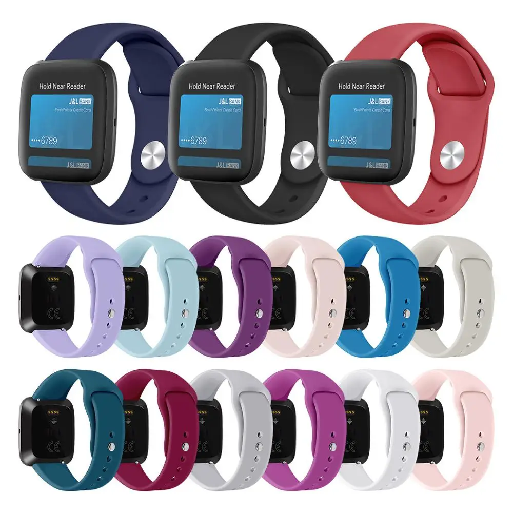 Ремешок для Fitbit Versa часы reverse с пряжкой сменный Браслет Lite силиконовый ремешок