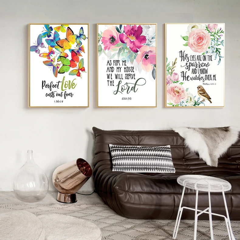 Bible-Verse-Canvas-Painting-Butterfly-Flowers-Poster-and-Prints-Christian-Wall-Art-Inspirational-Quote-Pictures-for (3)