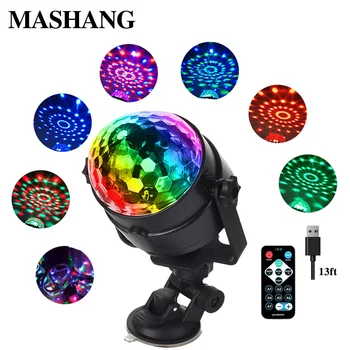 

Sucker-type stage light led automatic rotation sound control laser projector disco ball light DJ home Christmas decoration party