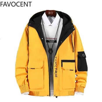 

Tooling Jacket 2019 Autumn and Winter New Plus Velvet Thickening Hooded Loose Men's Casual Jacket Trend Men's Clothing withNood