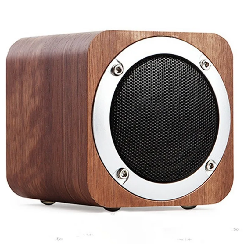 

SEMVIS Wireless Bluetooth Speaker Solid Wood Card Small Audio Mini Subwoofer Retro Radio Bluetooth Speaker