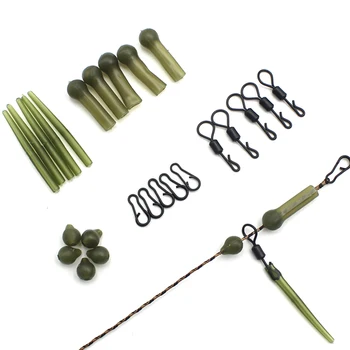 BEST PRICE ❤️ 25pcs Carp Fishing Accessories Helicopter Rig Kit Sleeve Beads Big Eye Swivel Anti Tangle Sleeve Multi Clip for Carp Fishing - discount item 39% OFF Sports & Entertainment