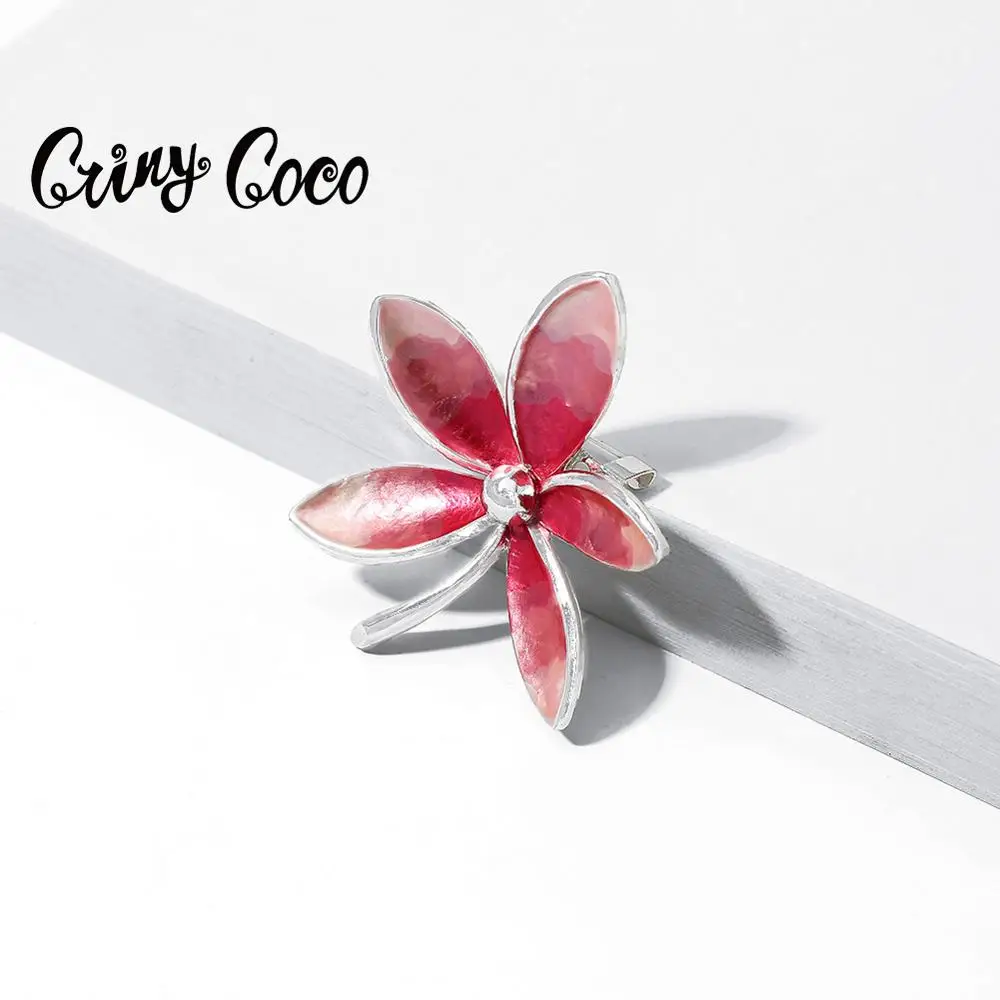 Женская брошь в форме цветка Cring Coco из металлического сплава с эмалью 2020 |