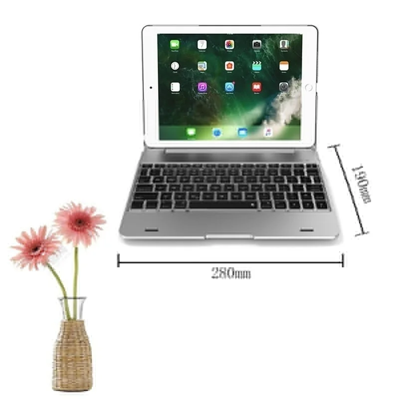Ipad pro и Air2 раскладушка Bluetooth клавиатура чехол Air2, портативная клавиатура iPad беспроводная Bluetooth подключение зарядка