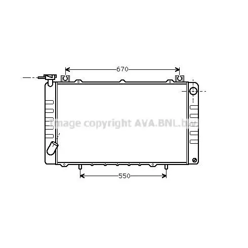 Радиатор NISSAN PATROL 2.8TD 88-98 AVA QUALITY COOLING DN2150