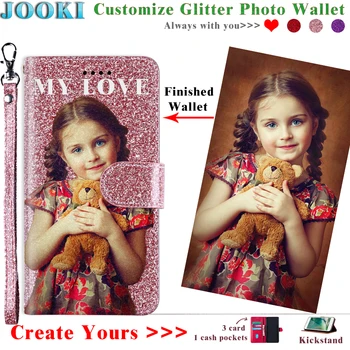 

Glitter Case vsmart ACctive 1 Plus Bling Personalized Image Leather Wallet BQ vsmart ACctive 1 soft leather Photo Women's Wallet