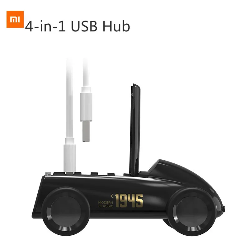 Xiaomi Bcase винтажный Автомобильный дизайн USB 2,0 концентратор разветвитель расширитель адаптер USB для телефона/U диск/беспроводная мышь/usb зарядка