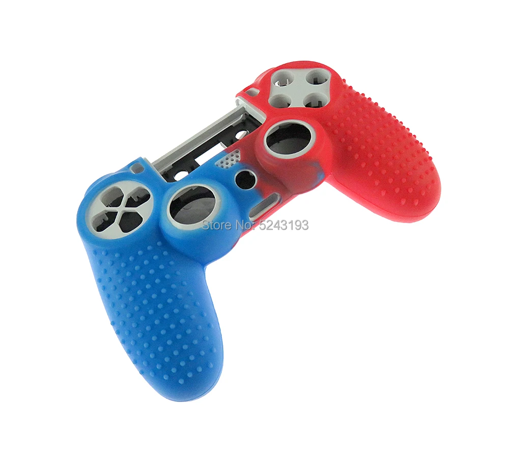 10 шт. силиконовый чехол для Dualshock 4 PS4 Pro тонкий чехол для контроллера и ручки для большого пальца для playstation 4 аксессуары для игр