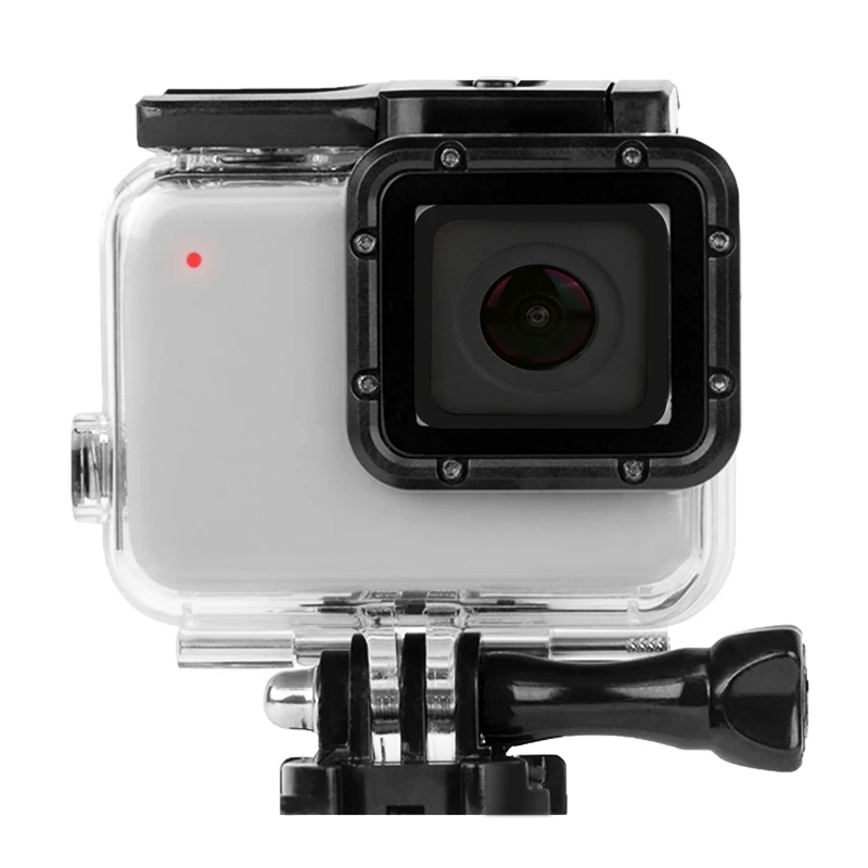 Новый Hero7 45 м водонепроницаемый корпус Корпуса для Gopro Hero 7 серебристый и белый подводной защиты Go pro