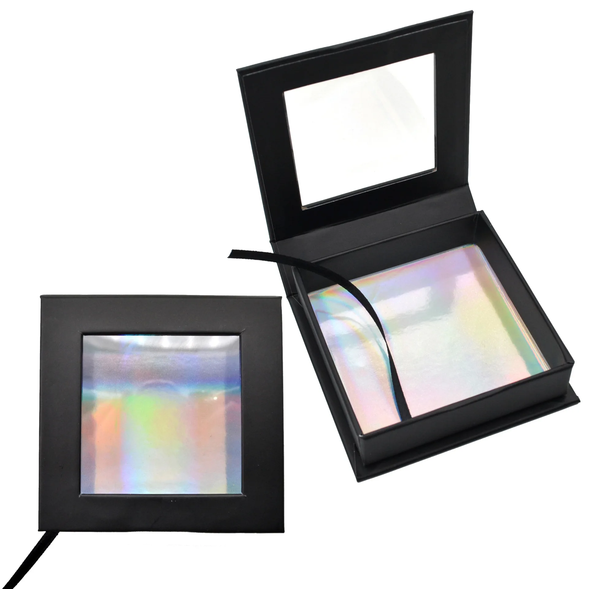 100 шт. квадратные магнитные коробки для накладных ресниц с бесплатным