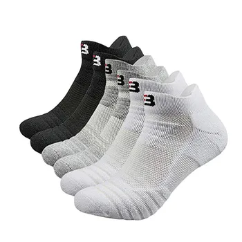 

2019 Men Thermal Sports Socks men Cycling Basketball Running Socks Winter Hiking Basket Tennis Non-slip Sports Cotton Socks