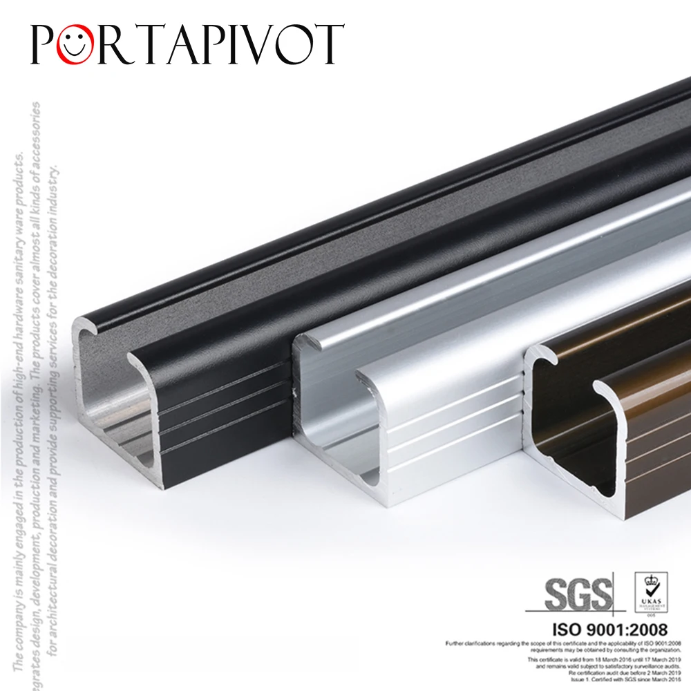 3mm Thickness Sliding Door Folding Partition Door Sliding Barn Hardware Track Wooden Hanging Rail