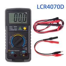 Lcr измеритель LCR4070D мультиметр Цифровой Профессиональный Конденсатор измеритель емкости индуктивности esr конденсатор тестер esr метр