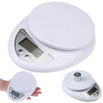 

5kg/1g Precise Kitchen Digital LED Electronic Scale Food Weight Measuring Tool Perfect weighing scale for kitchen cooking baking