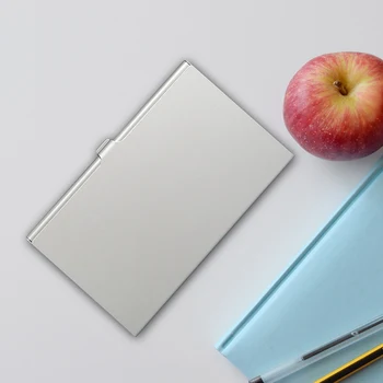 

Creative Business Card Case Stainless Steel Aluminum Holder Metal Box Cover Credit Men Business Card Holder Card Metal Wallet